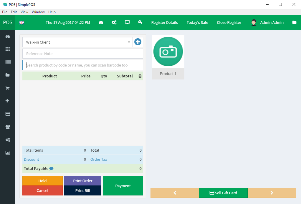 SimplePOS (Windows Installer) screenshot 1